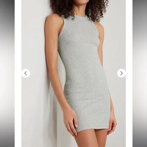 Wilfred Free Super Soft ribbed Light Gray Mini Dress XS